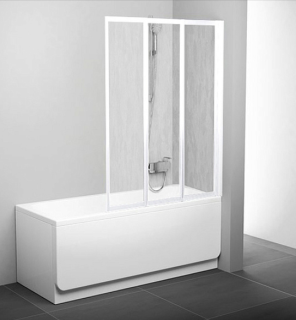 Шторка на ванну Ravak Supernova VS3 130 795V010041 Rain профиль белый